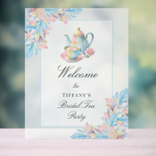 Elegant Bridal Tea Party Bridal Shower Welcome Acrylic Sign