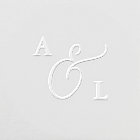 Elegant Bride and Groom Initials Monogram Wedding Embosser | Zazzle