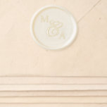 Elegant Bride and Groom Initials Monogram Wedding Wax Seal Sticker<br><div class="desc">Personalize your wedding stationery with our elegant Bride and Groom Initials Monogram Wedding Wax Seal Sticker. The minimalist design showcases a calligraphy ampersand and fancy romantic typography in a modern glam style, making it perfect for a simple yet sophisticated wedding. Customize with the initials of the happy couple, adding a...</div>
