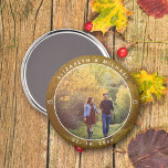 Elegant Bride and Groom Photo Fall Wedding Favor  Magnet<br><div class="desc">Elegant Bride and Groom Photo Fall Wedding Favor magnet</div>