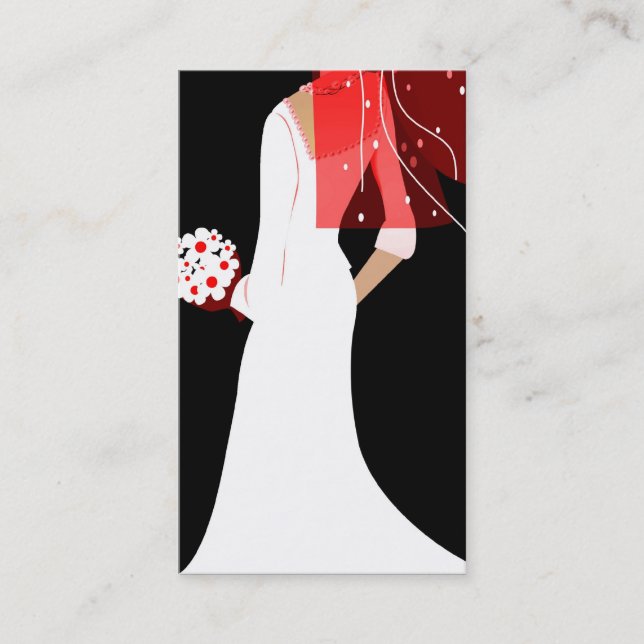 elegant bride business card (Front)