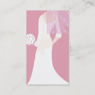 elegant bride business card
