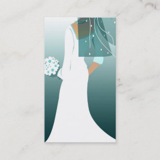 elegant bride business card