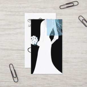 elegant bride business card