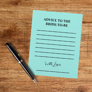 Elegant Bride & Co. Bridal Shower Teal Flyer