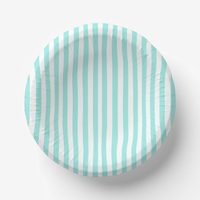 Elegant Bride & Co. Bridal Shower Teal Paper Bowls (Front)