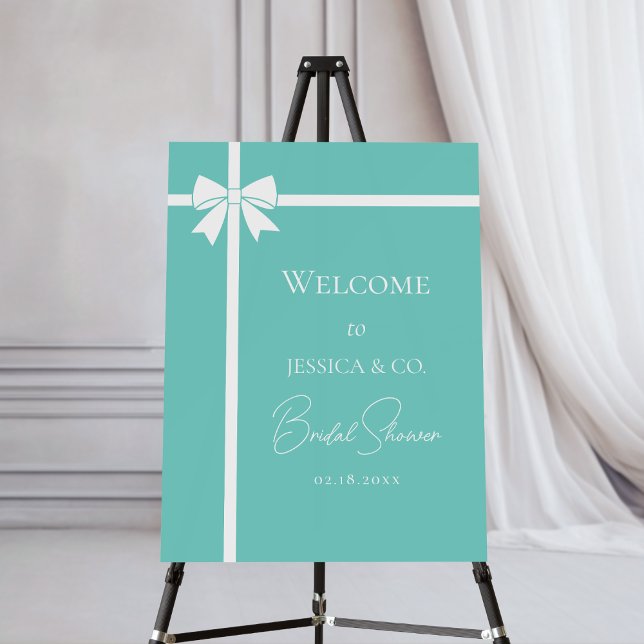 Elegant Bride & Co. Bridal Shower Welcome Foam Board (Creator Uploaded)