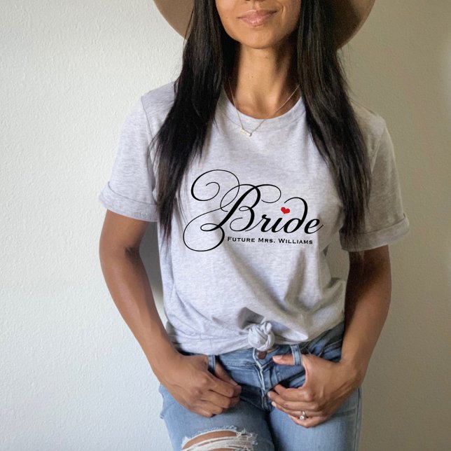 Elegant Bride Future Mrs Gray Womens T-Shirt (Creator Uploaded)