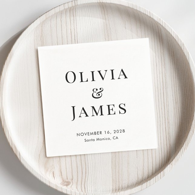 Elegant Bride Groom Monogram Wedding Napkins (Creator Uploaded)