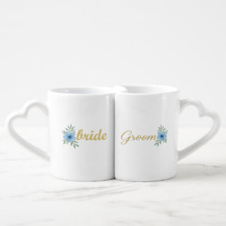 Elegant Bride & Groom Mug Set