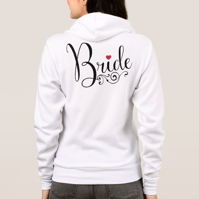 Elegant Bride Hoodie (Back)