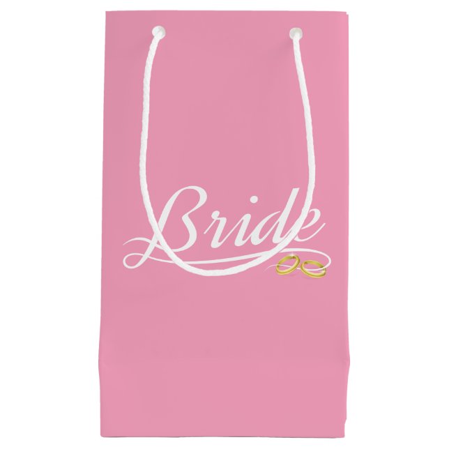 Elegant Bride Wedding Calligraphy | Gift Bag (Front)