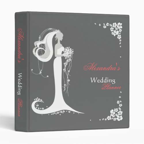 Elegant Bride Wedding Planner Album 3 Ring Binder