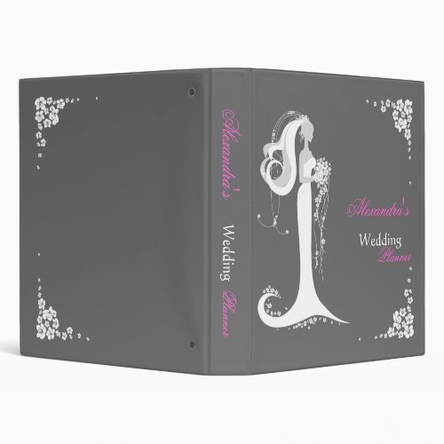 Elegant Bride Wedding Planner Album 3 Ring Binder