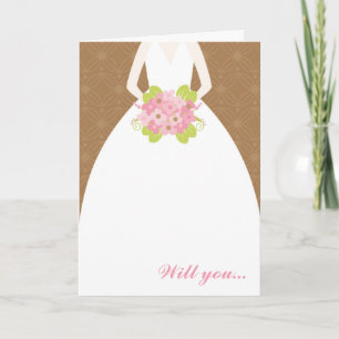 Elegant Bridesmaid Invitation