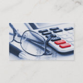 Elegant Bright Accounting Business Card (Back)