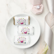 Elegant Bright Folk Farm Floral Birdie Baby Shower Hershey's Miniatures