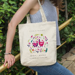 Elegant Bright Folk Farm Floral Love Birds Wedding Tote Bag<br><div class="desc">If you need any further customisation please feel free to message me on yellowfebstudio@gmail.com.</div>
