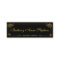 Elegant Bright Gold Graduation Name Card Insert