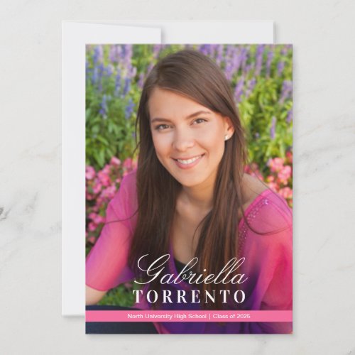 Graduation Party Invitation | Sleek Stripe