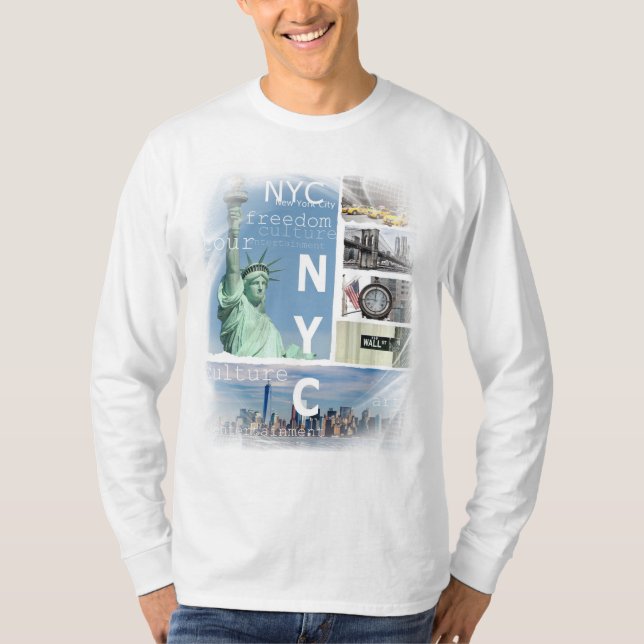 Elegant Brooklyn Bridge Nyc New York City T-Shirt (Front)