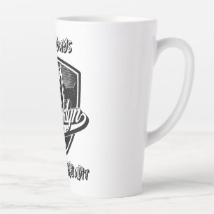 Elegant Brooklyn Swoosh Logo Design Latte Mug