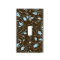 Elegant Brown and Baby Blue Floral Pattern