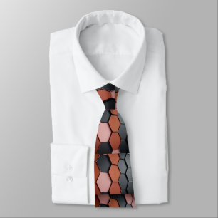 Elegant Brown and Gray Tie