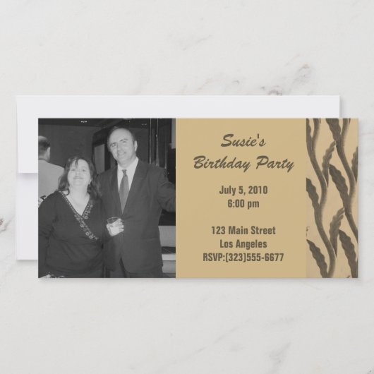 elegant brown branches Birthday (Front)