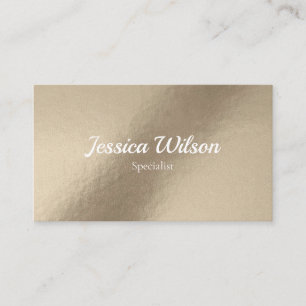 Elegant brown foil gold modern business card
