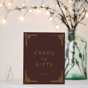 Elegant Brown Gold Gratitude Sign