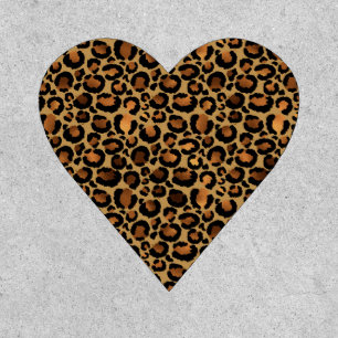 Elegant Brown Leopard Spots Wild Animal Glam Patch