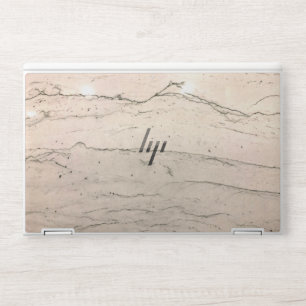 Elegant brown marble HP laptop skin