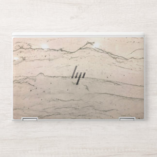 Elegant brown marble HP laptop skin