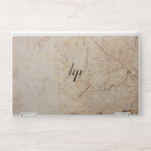 Elegant brown marble HP laptop skin
