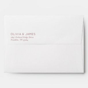 Elegant Brown Minimalist Typographic Envelope