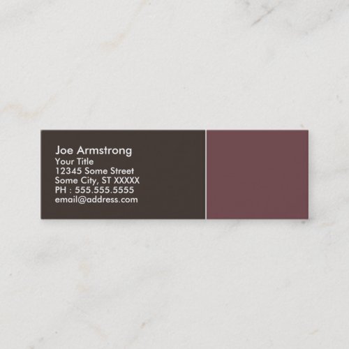 Elegant Color Skinny Businesscard Business Card
