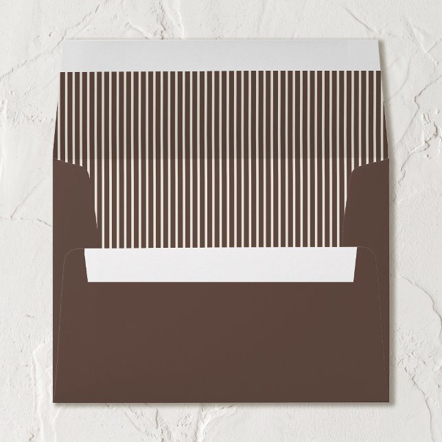 Elegant Brown Stripes Envelope (Creator Uploaded)