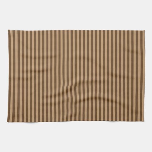 Elegant Brown Stripes Kitchen Towel