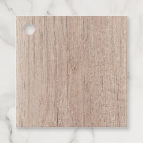 Elegant Brown Wood Board Look Blank Template Favor Tags