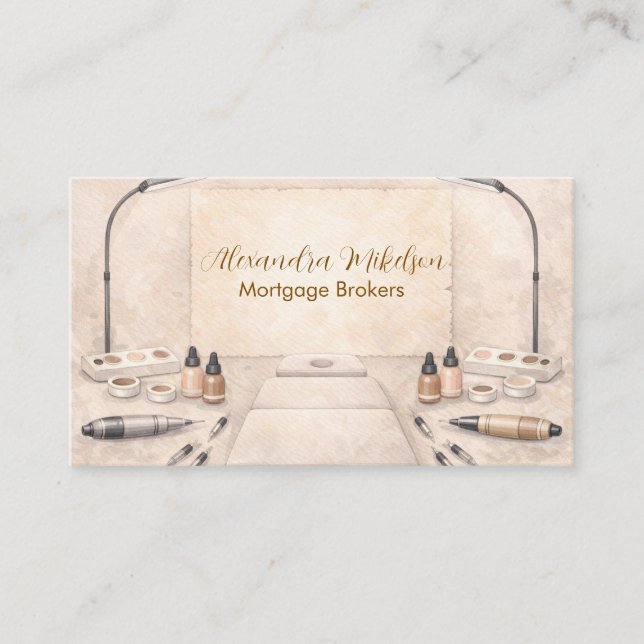 Elegant Brows PMU Artist Business Card (Front)
