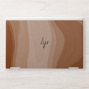 Elegant brune coffee strata marble HP laptop skin