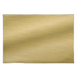 Elegant Brushed Gold Cloth Placemat at Zazzle