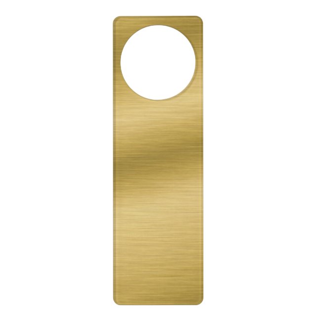 Elegant Brushed Gold Door Hanger (Front)