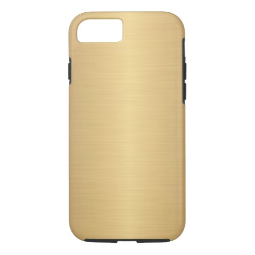 Elegant Brushed Gold Effect iPhone 87 Case