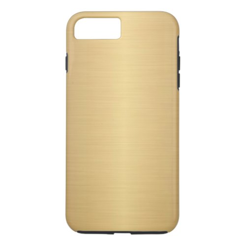 Elegant Brushed Gold Effect iPhone 8 Plus7 Plus Case