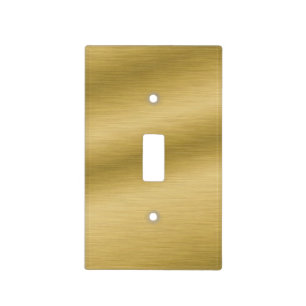 Elegant Brushed Gold Light Switch Cover