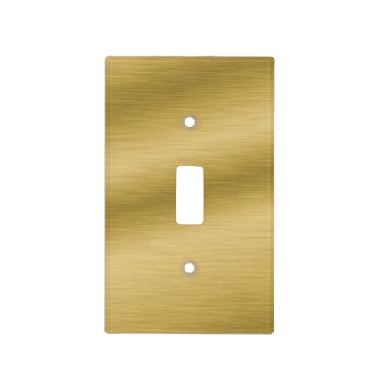 Elegant Brushed Gold Light Switch Cover
