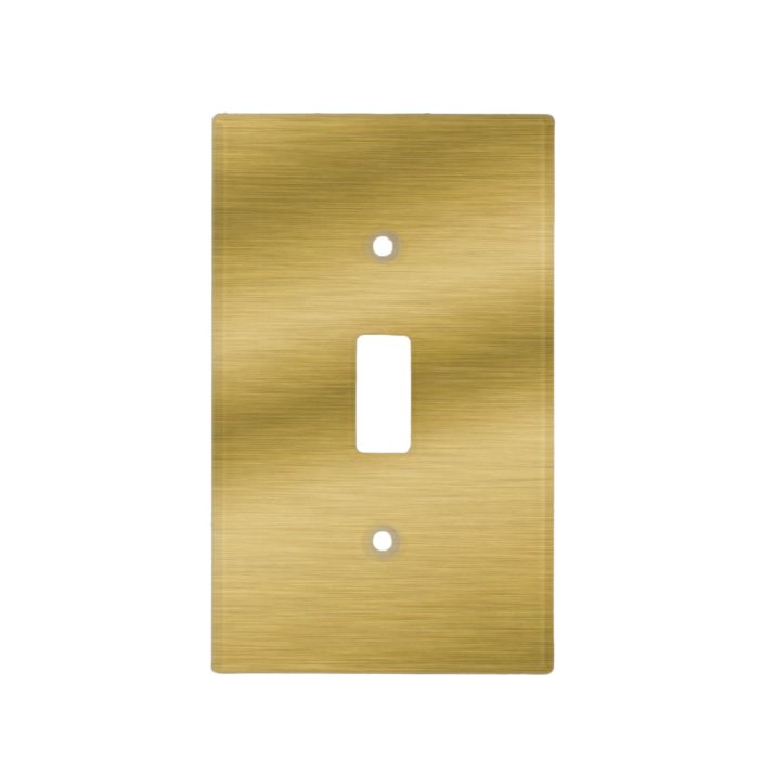 Elegant Brushed Gold Light Switch Cover