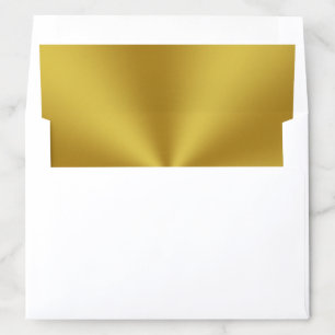 Elegant Brushed Gold Look Envelope Liner